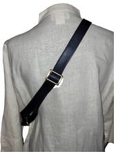 Load image into Gallery viewer, Navy Genuine leather sling pack
