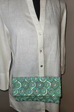 Load image into Gallery viewer, Turquoise Beaded Clutch