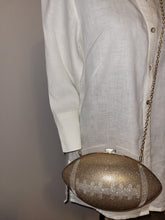 Load image into Gallery viewer, Crystal Football Handbag