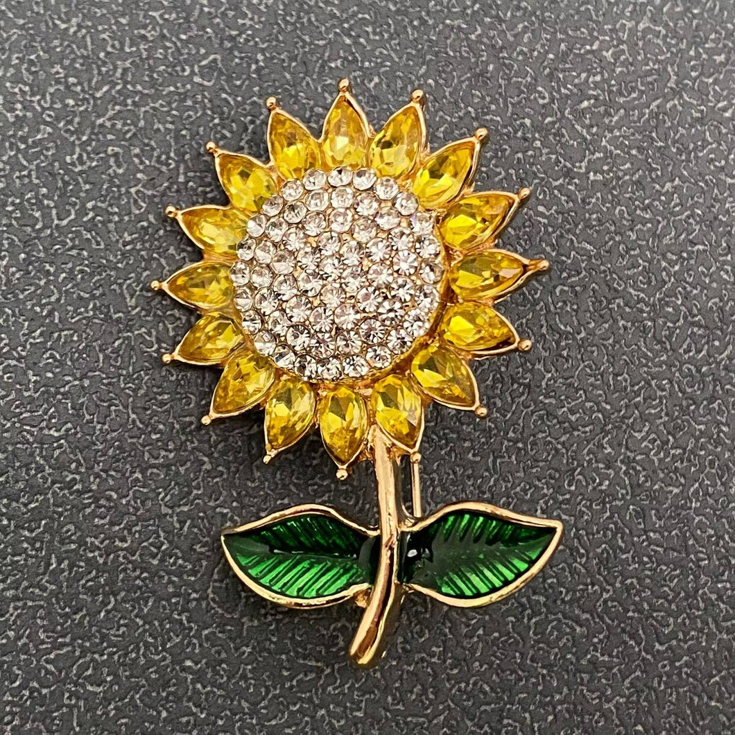 Glamour Sunflower Brooch