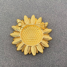 Load image into Gallery viewer, Sunflower Brooch with Rhinestone
