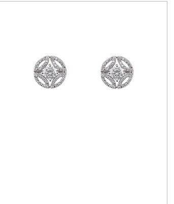 Round Diamond Designed Studs