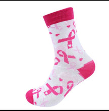 Load image into Gallery viewer, Breast Cancer Socks
