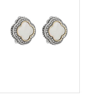 White Clover with Gold and Diamond Accent