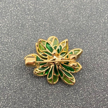Load image into Gallery viewer, Green Lotus Brooch
