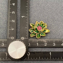 Load image into Gallery viewer, Green Lotus Brooch
