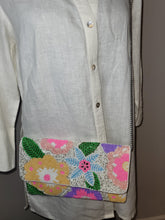 Load image into Gallery viewer, Floral Beaded Clutch
