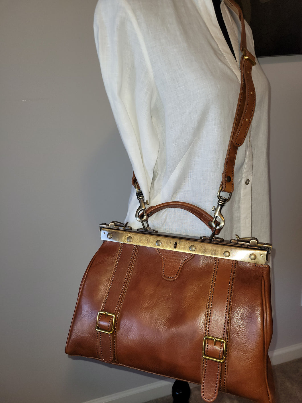 Doctor Handbag Italian Leather