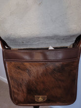 Load image into Gallery viewer, Leather Leopard and Mohair Crossbody Bag
