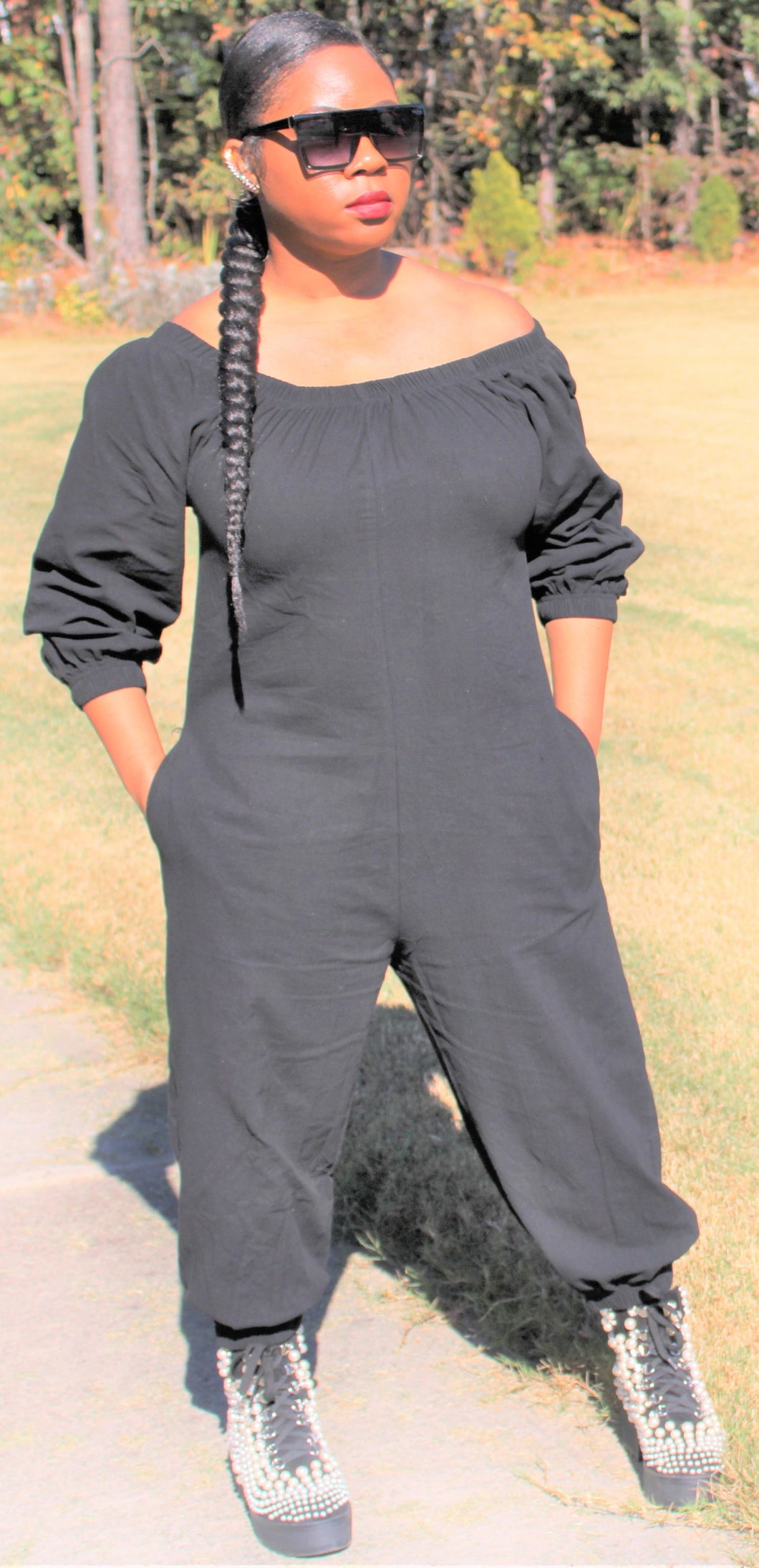 Off The Shoulder Jumpsuit