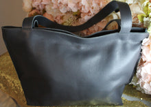 Load image into Gallery viewer, Blue Leather Tote Bag

