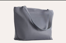 Load image into Gallery viewer, Blue Leather Tote Bag
