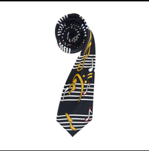 Load image into Gallery viewer, Music Note Necktie
